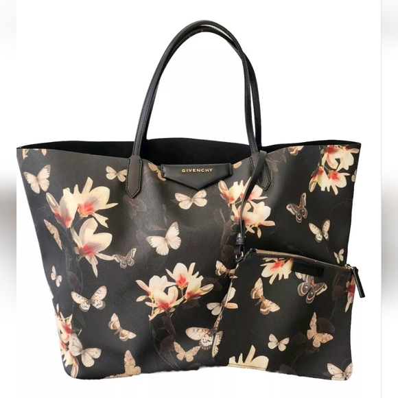 Givenchy Large Arigona Shopper/Tote Bag Magnolias & Moths - Picture 1 of 16